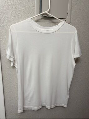 AGolde Classic White Crewneck Jagger Tee - Small